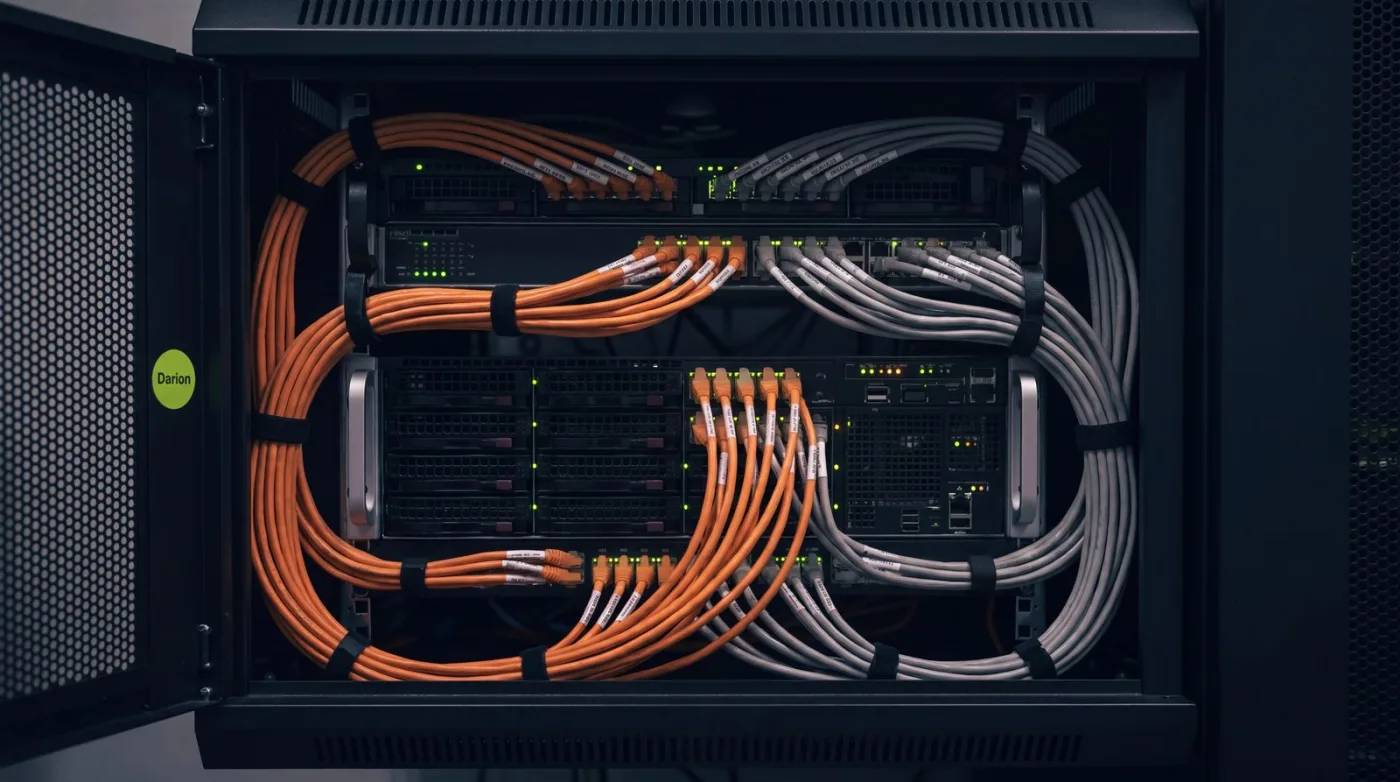 Reorganizácia kabeláže, data centrum po